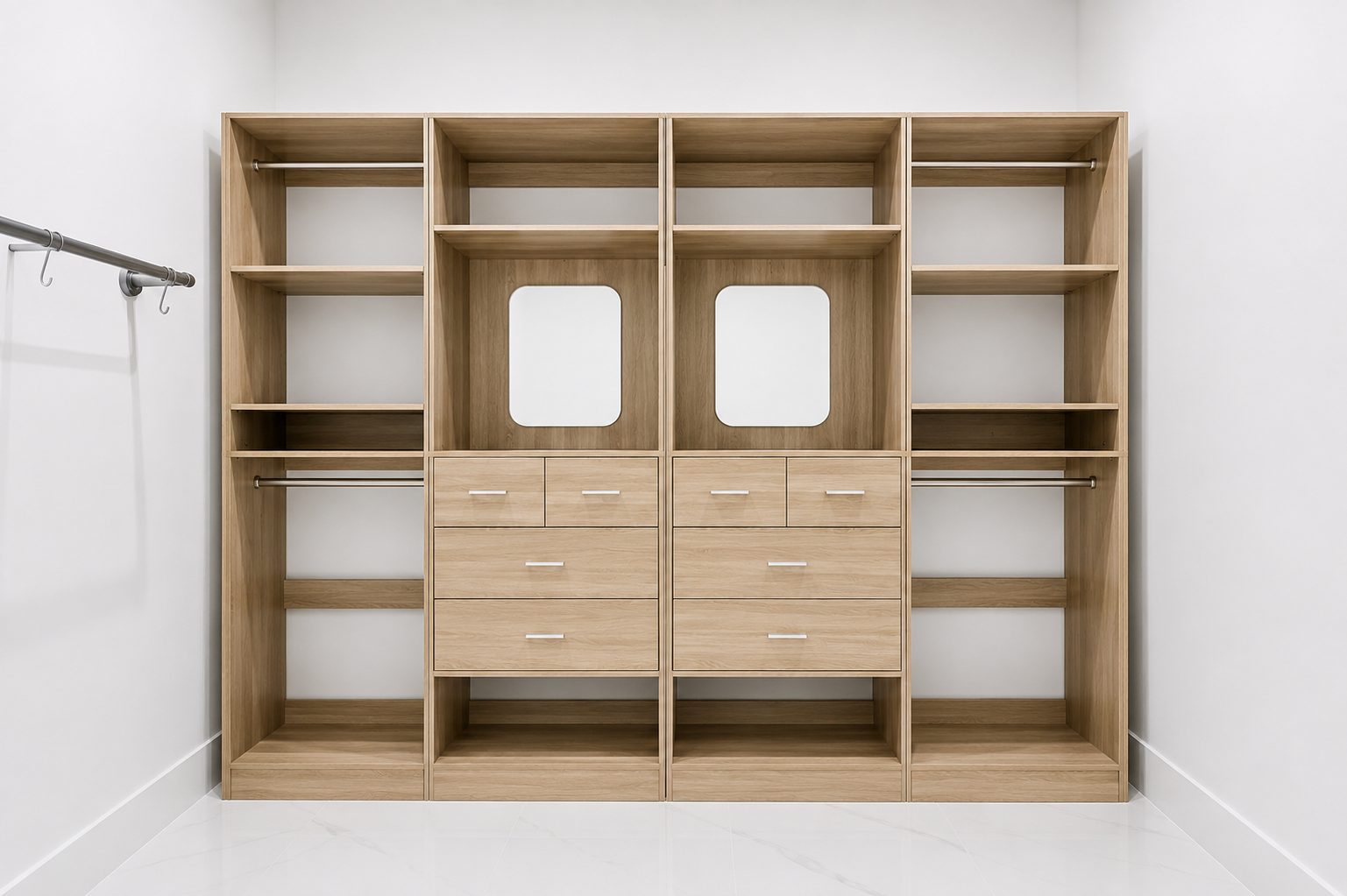 Walk-in closet cabinetry
