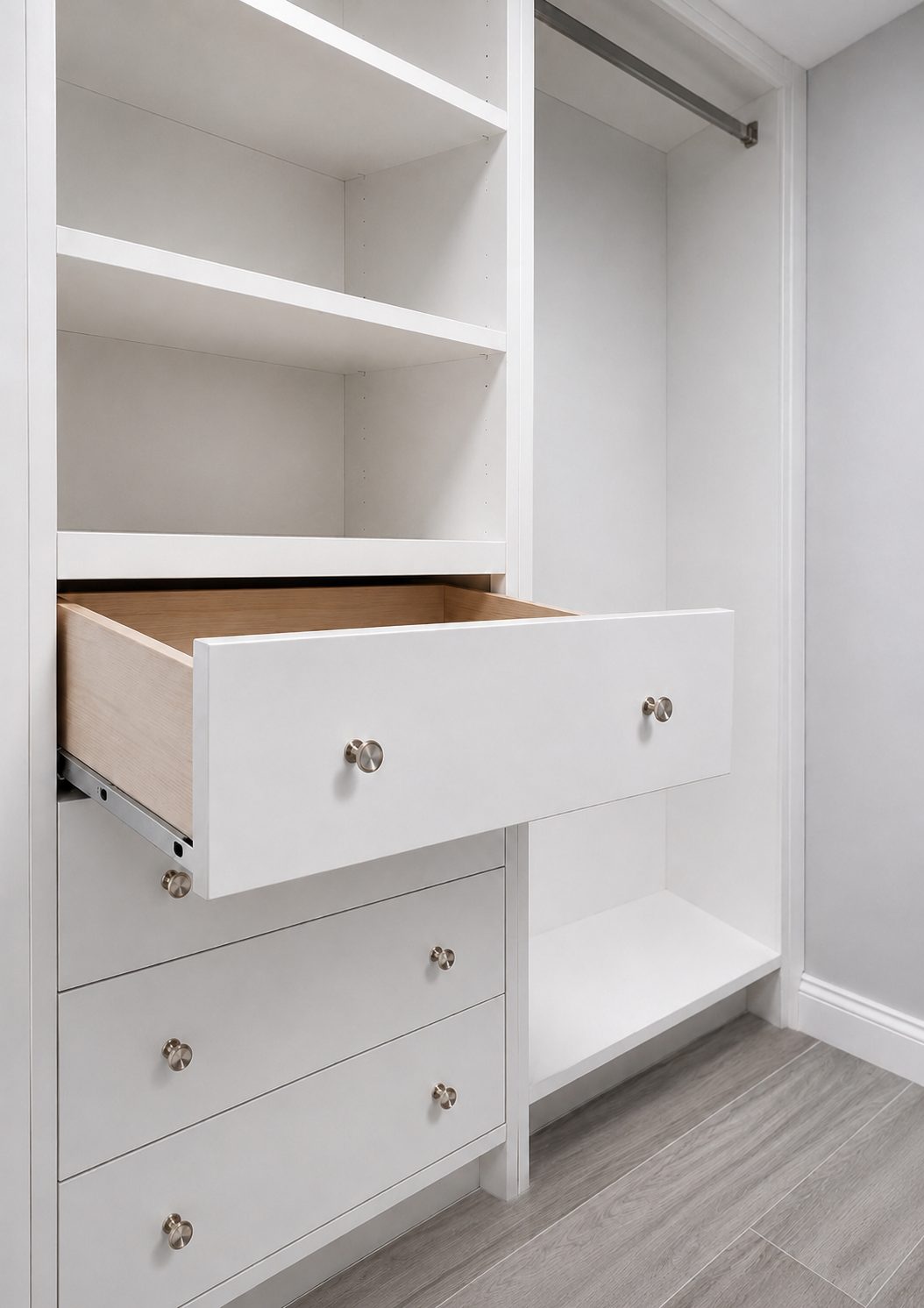 Walk-in wardrobe cabinetry
